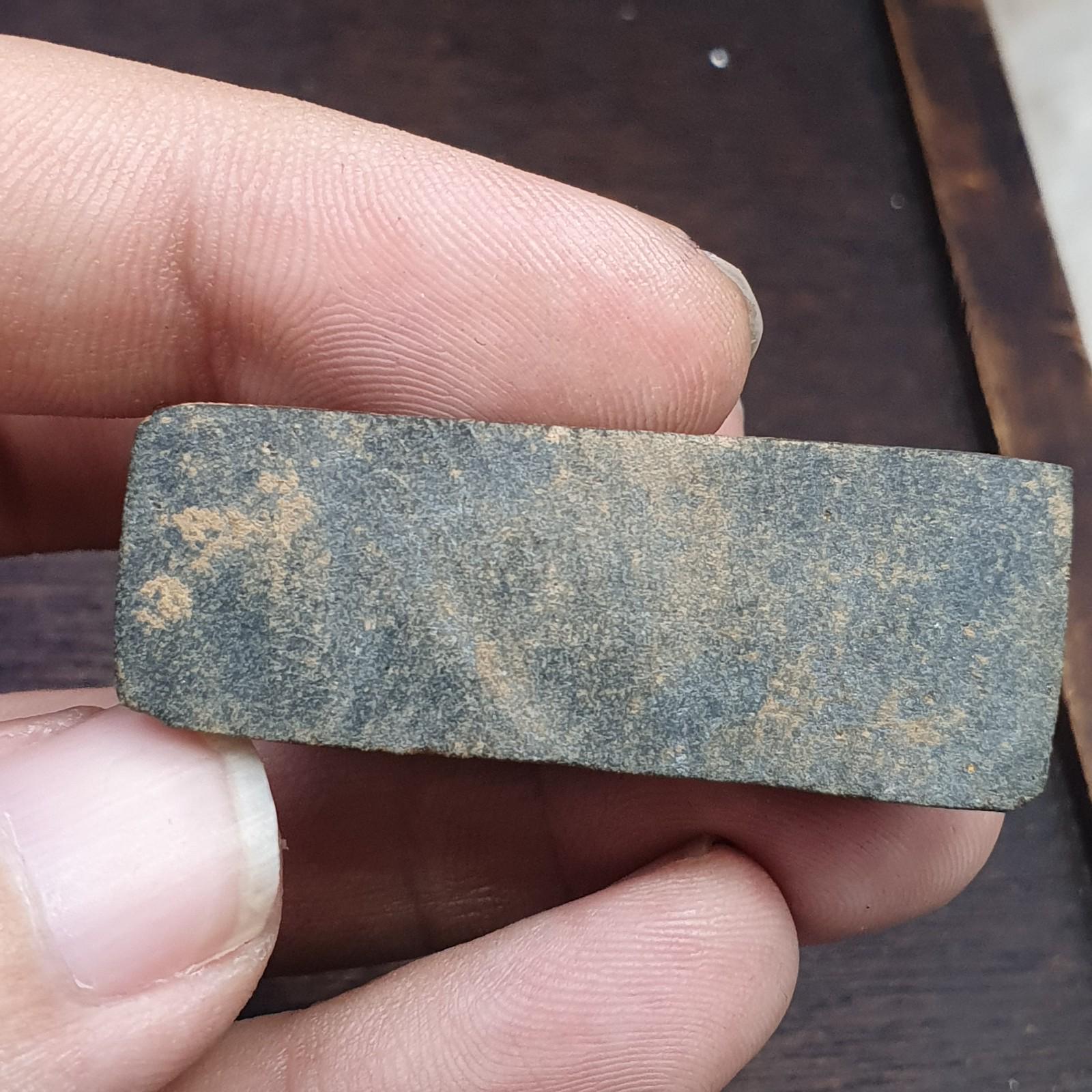 Antique stone animal figurine mysterious bird bead amulet