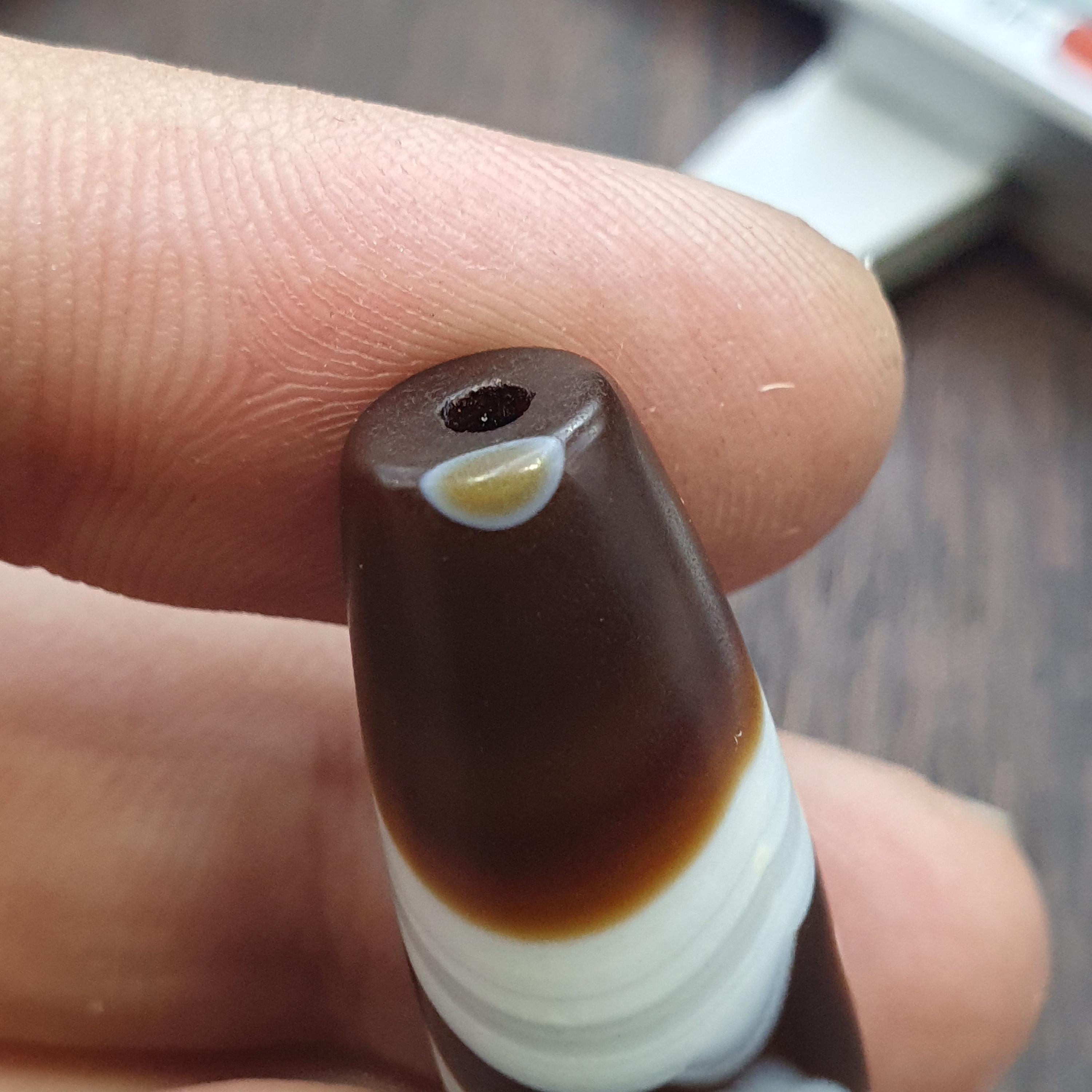 Himalayan tibetan agate suleimani bead natural crystal eye pattern agate