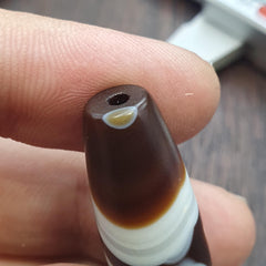 Himalayan tibetan agate suleimani bead natural crystal eye pattern agate