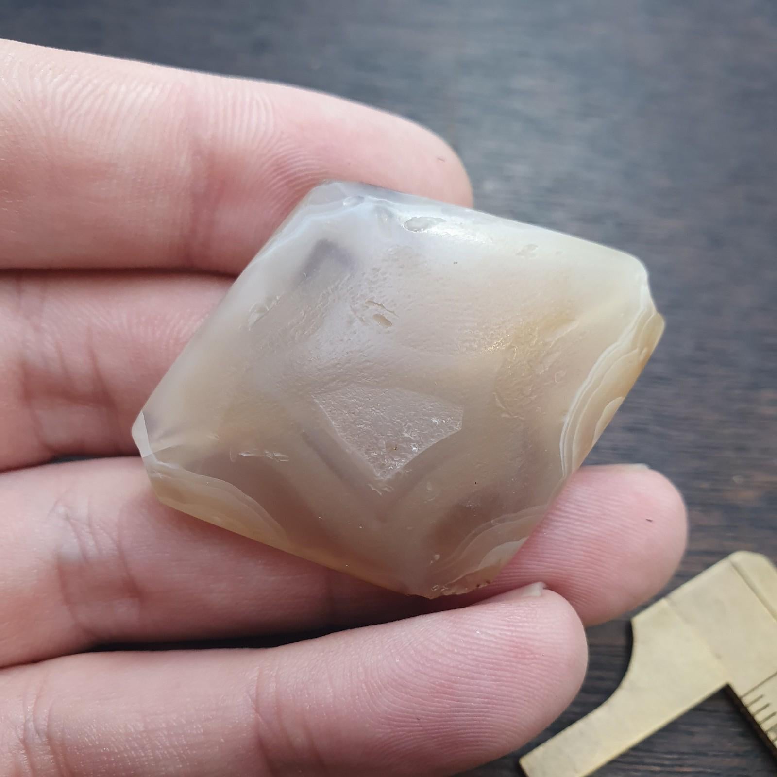 Huge ancient old crystalized agate antique himalayan indo tibetan bead