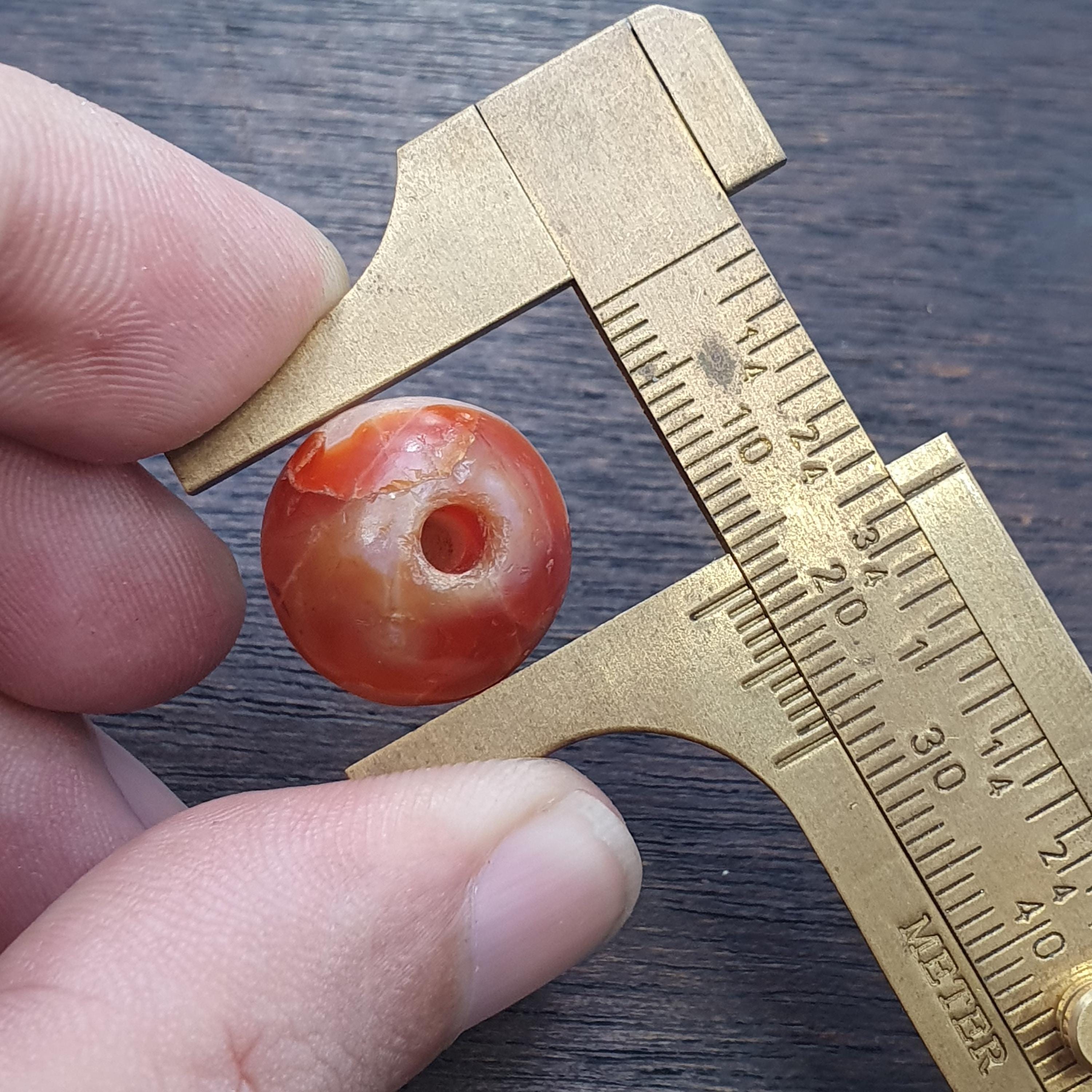 Ancient old crystalized agate antique himalayan indo tibetan eye suleimany bead