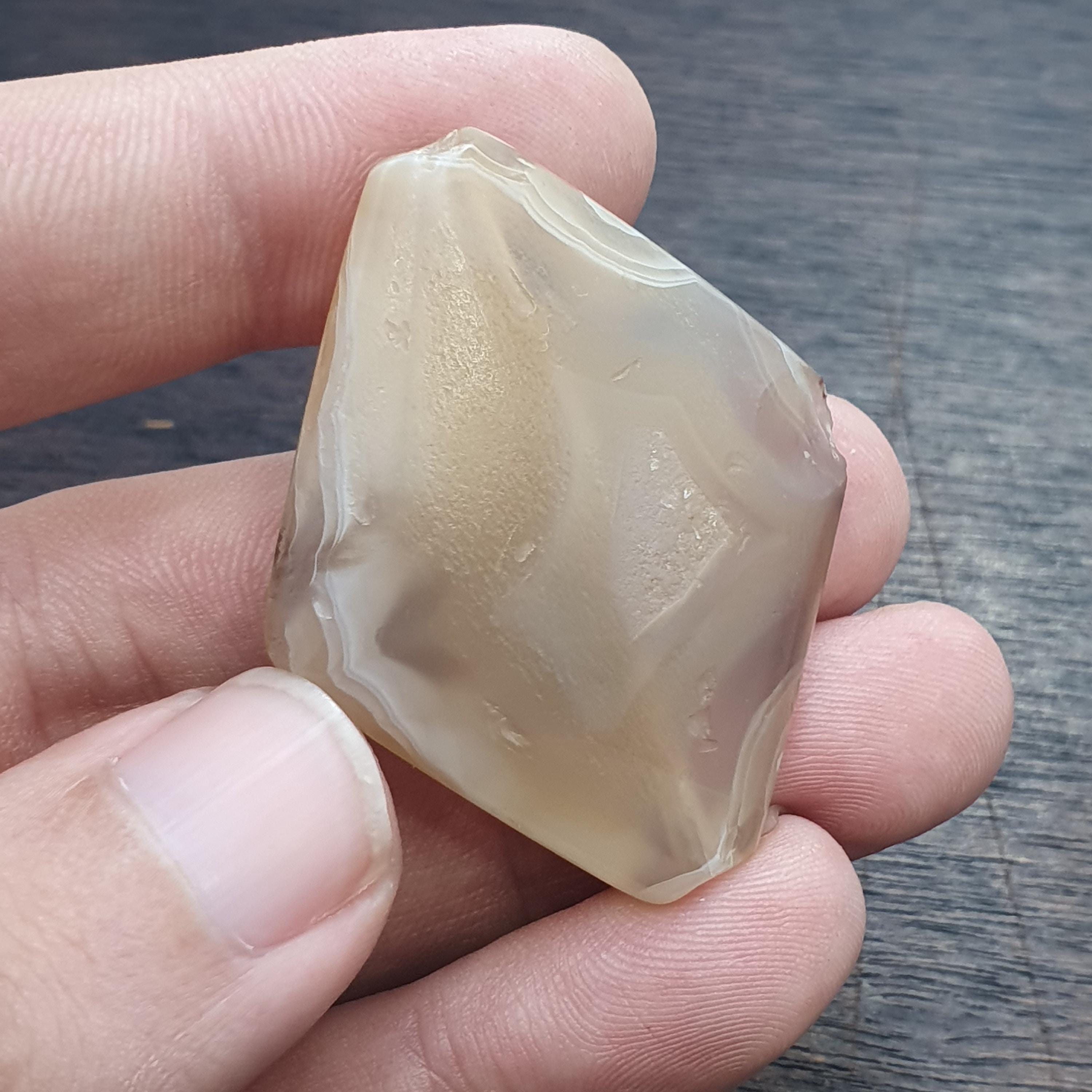 Huge ancient old crystalized agate antique himalayan indo tibetan bead