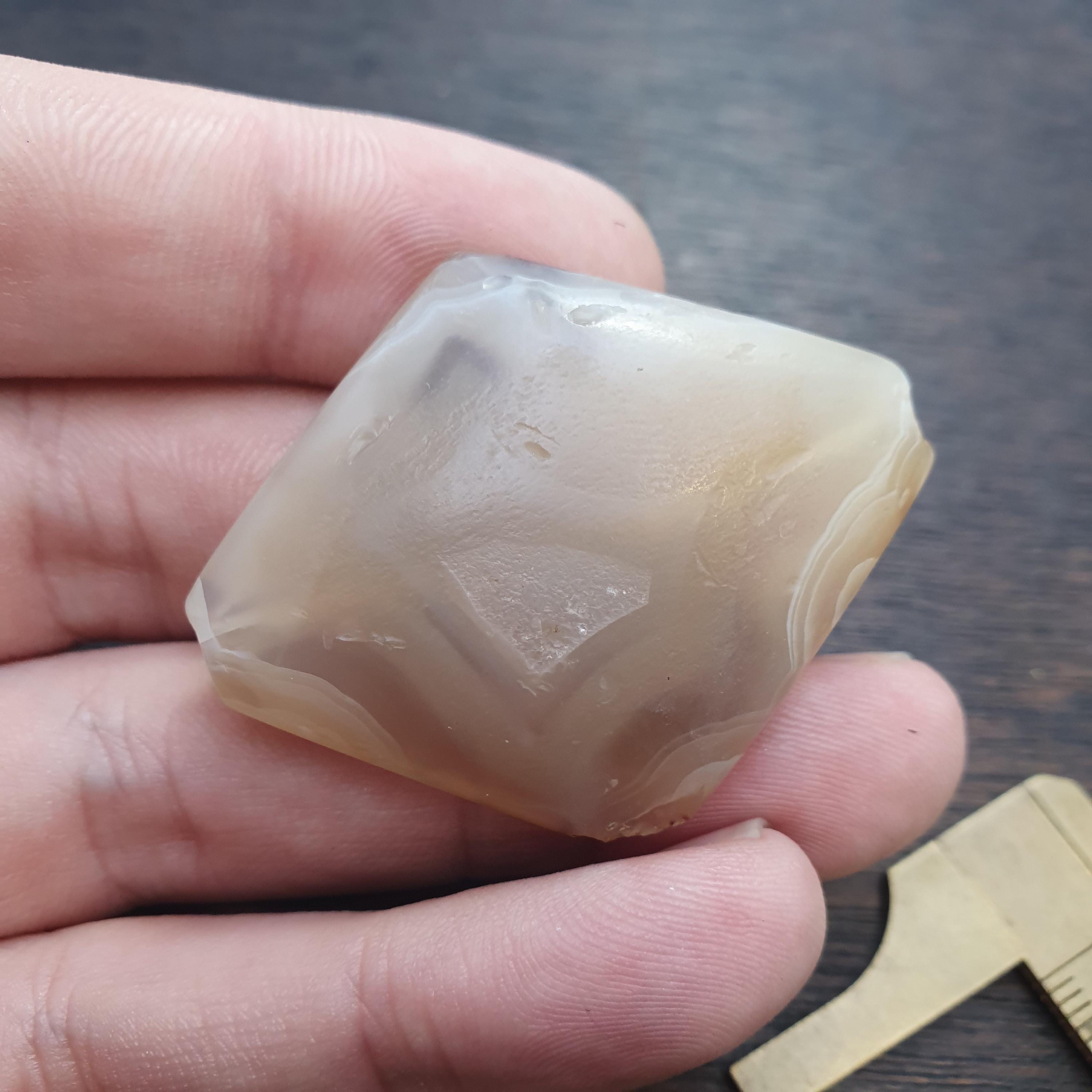 Huge ancient old crystalized agate antique himalayan indo tibetan bead