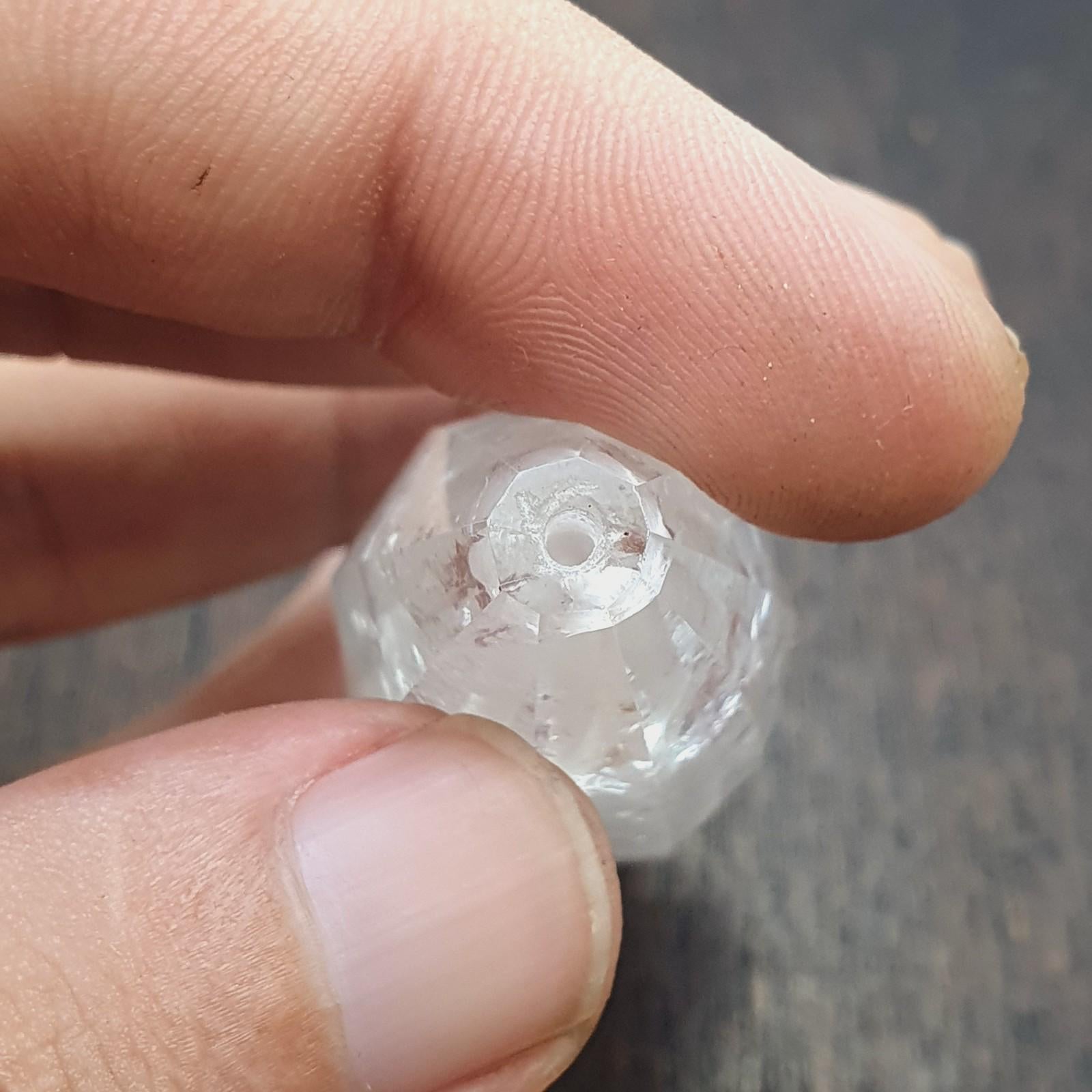 Huge crystal bead himalayan crystal quartz meditating healing stone