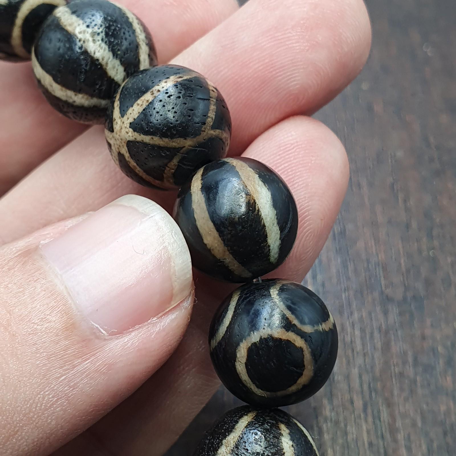 Burmese Pumtek Bead Bracelet, Ancient Tribal Jewelry