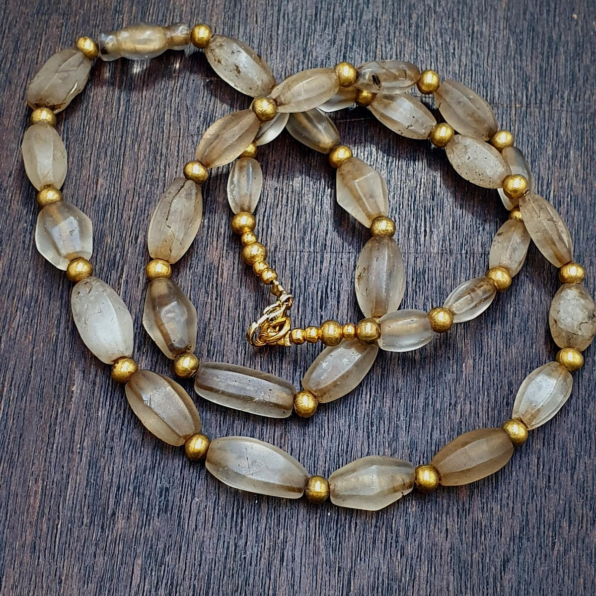 Tibetan antique himalayan crystal quartz rosary necklace spiritual healing beads