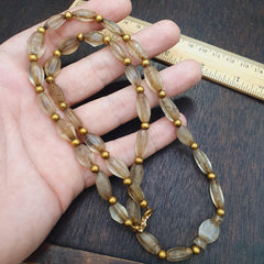 Tibetan quartz beads necklace himalayan healing crystal for meditation & energy