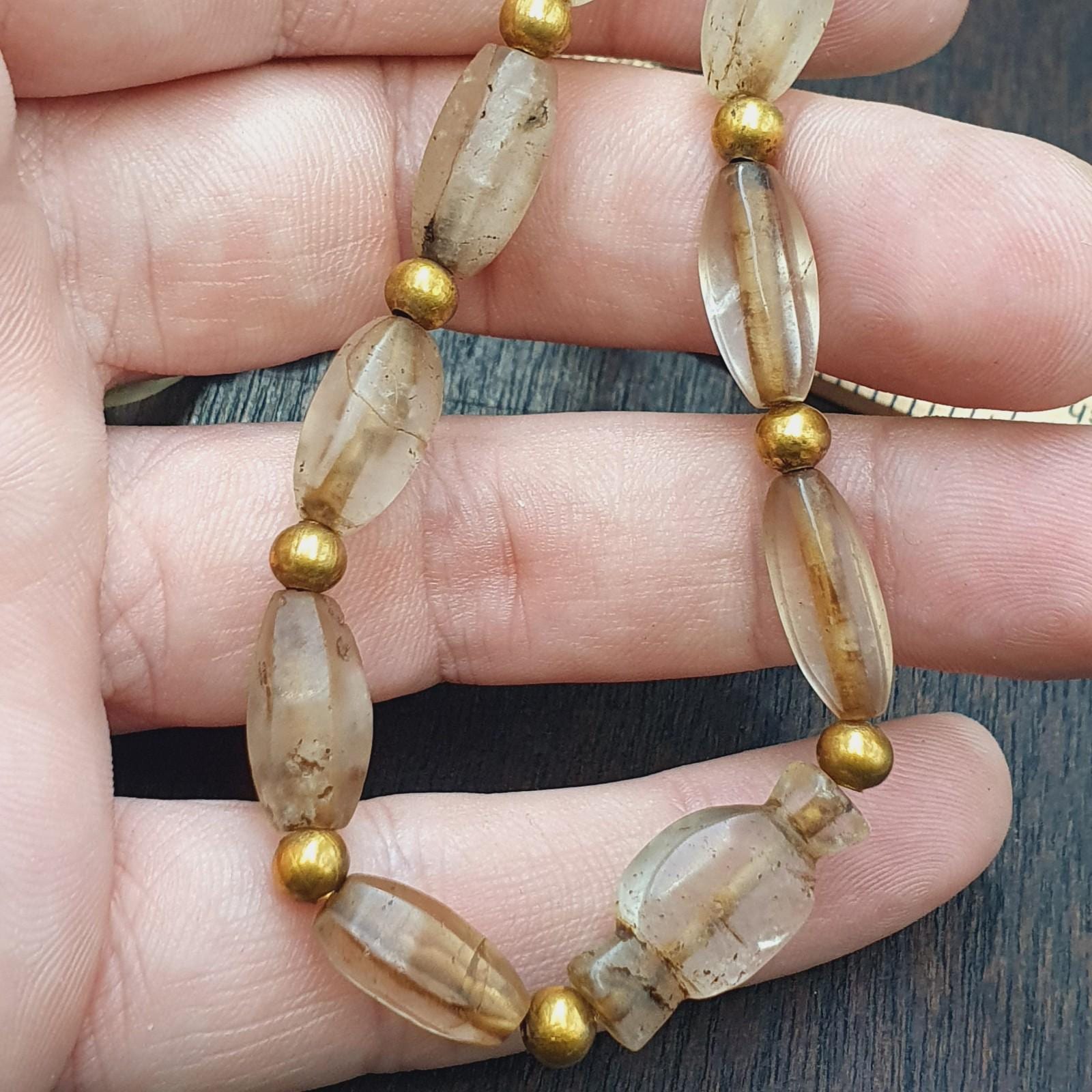 Tibetan quartz beads necklace himalayan healing crystal for meditation & energy