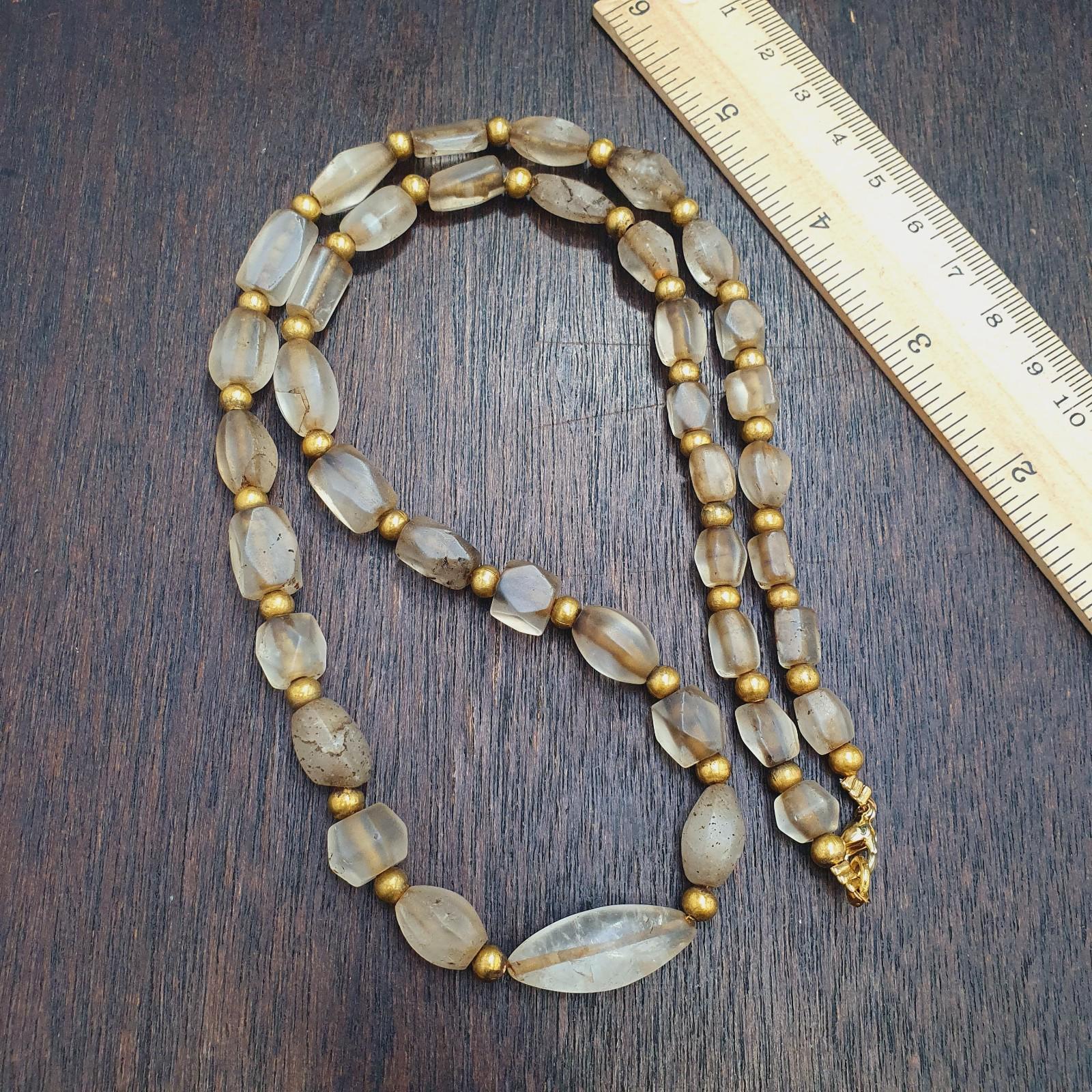 Tibetan quartz beads necklace himalayan healing crystal for meditation & energy