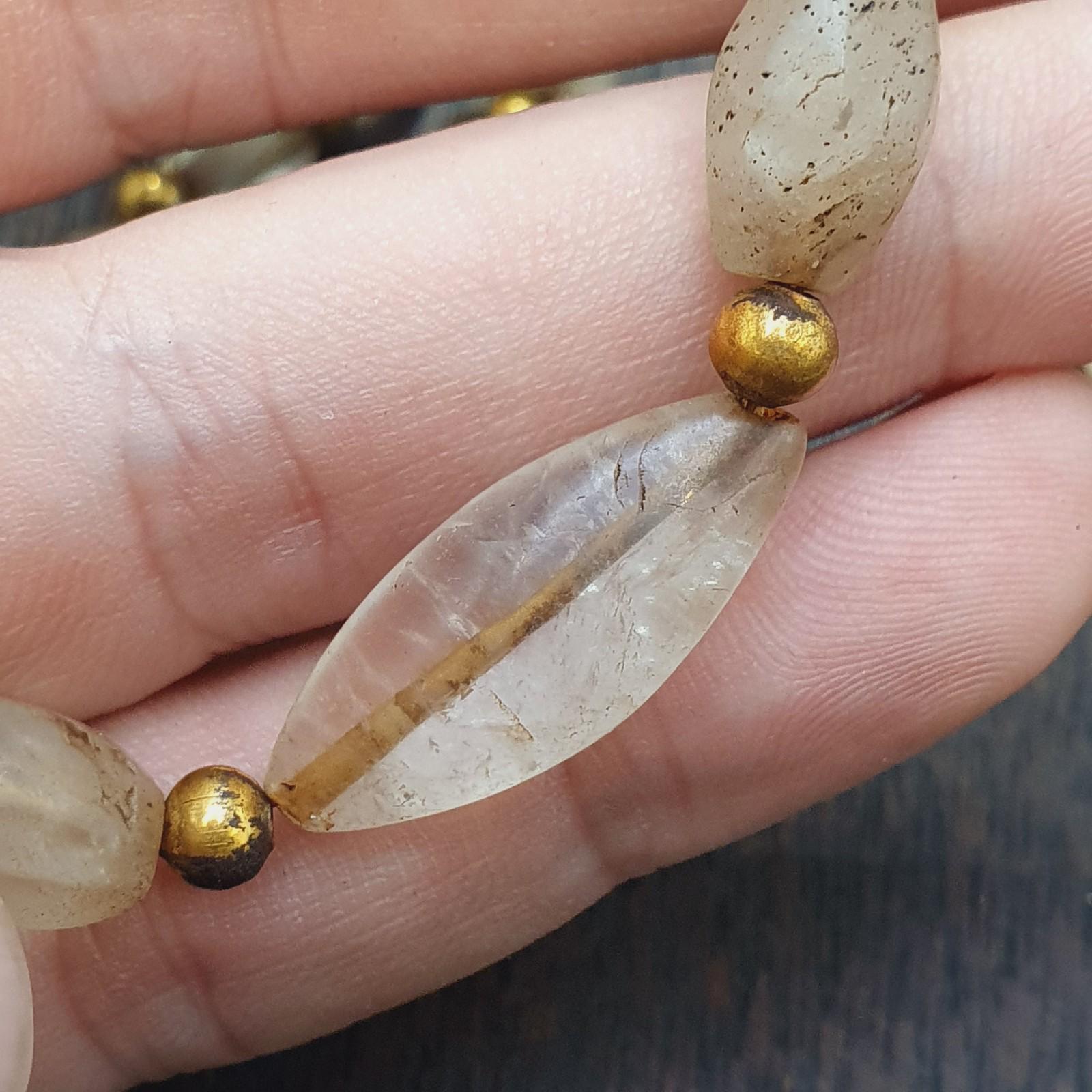 Tibetan quartz beads necklace himalayan healing crystal for meditation & energy