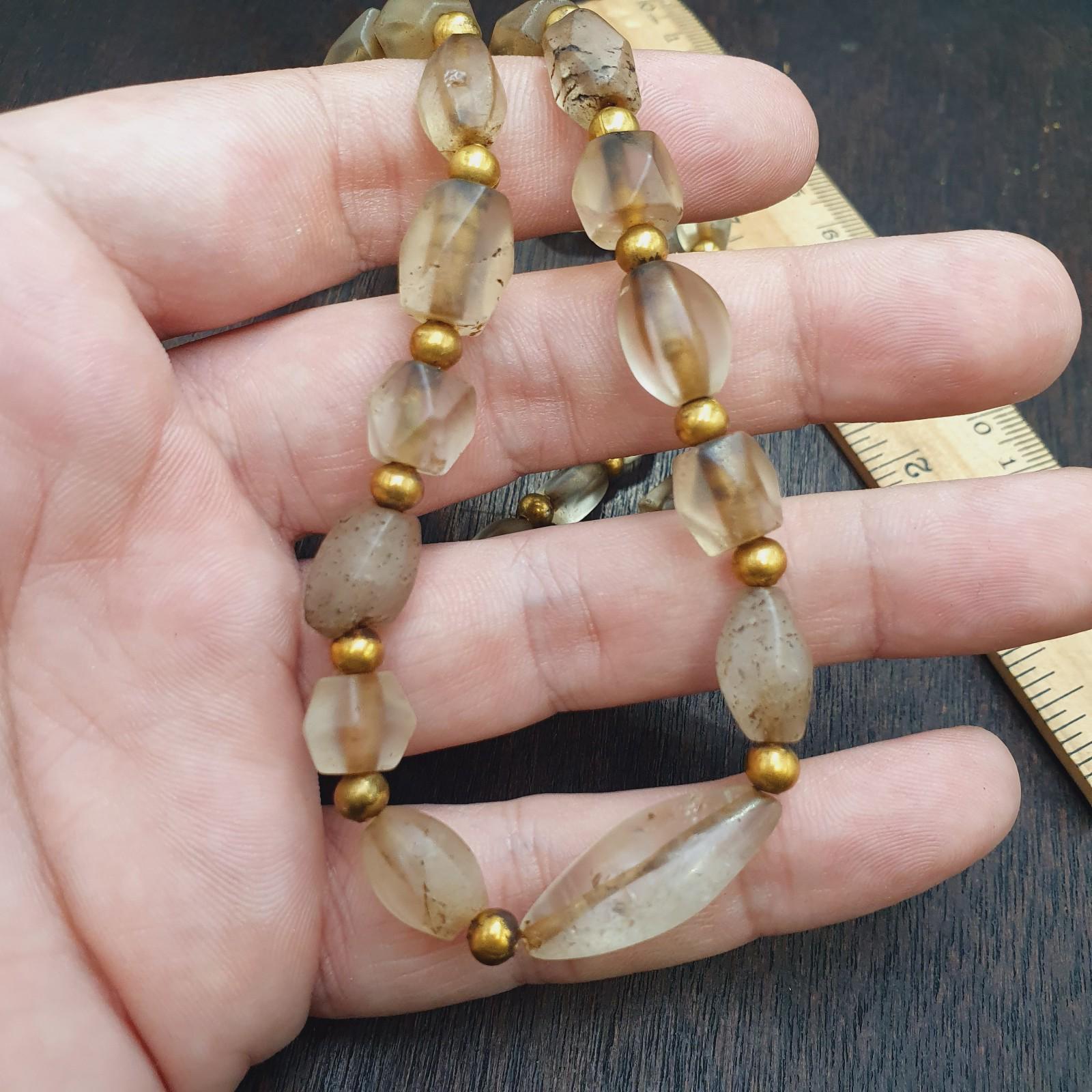 Tibetan quartz beads necklace himalayan healing crystal for meditation & energy