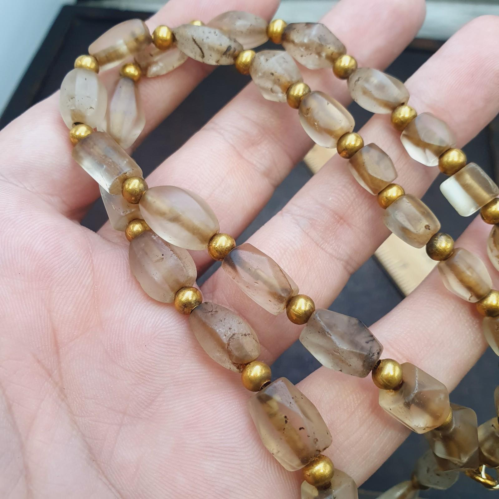 Tibetan quartz beads necklace himalayan healing crystal for meditation & energy