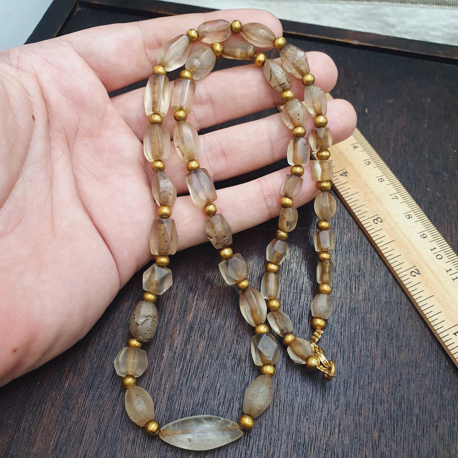 Tibetan quartz beads necklace himalayan healing crystal for meditation & energy