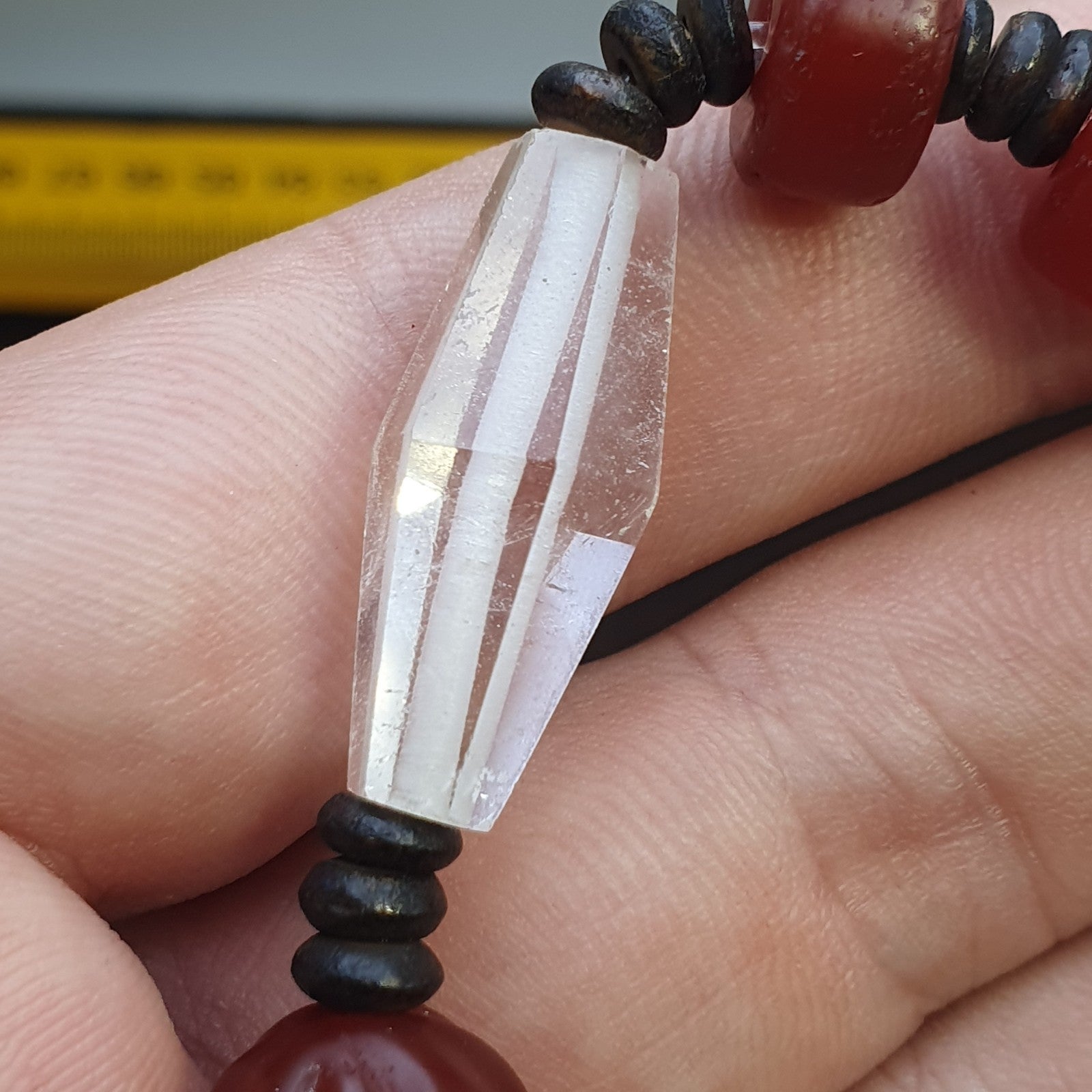 Himalayan Tibetan Carnelian and  Himalayan Quartz Healing Bracelet