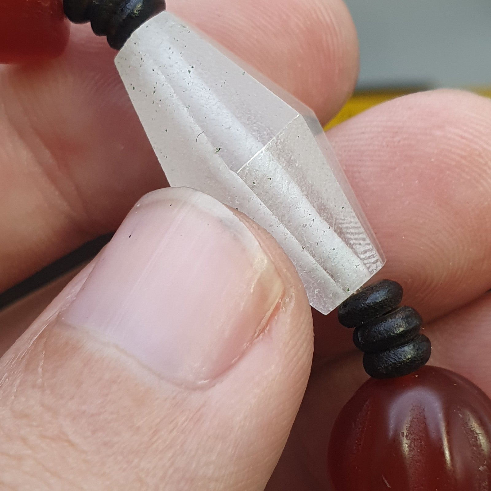 Himalayan Tibetan Carnelian and  Himalayan Quartz Healing Bracelet