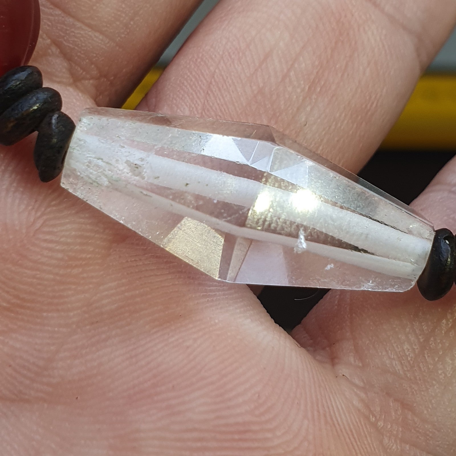 Himalayan Tibetan Carnelian and  Himalayan Quartz Healing Bracelet