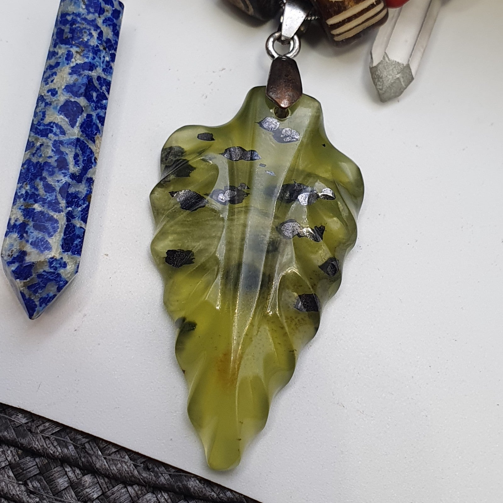 Amazing Pendants Lapis lazuli, Jade, Quartz hand carved Pendants necklace