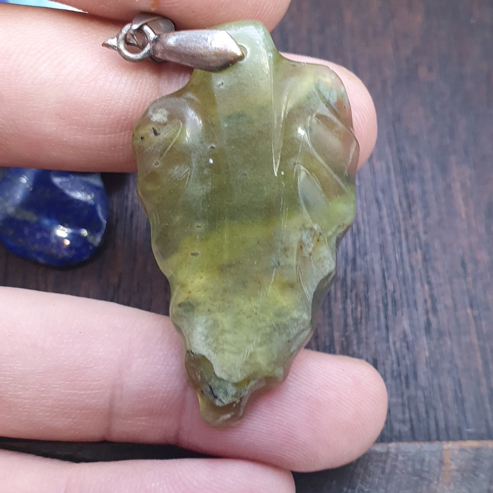 Lot 8 Pendants Lapis lazuli, Jade, jasper, hand carved Pendants necklace