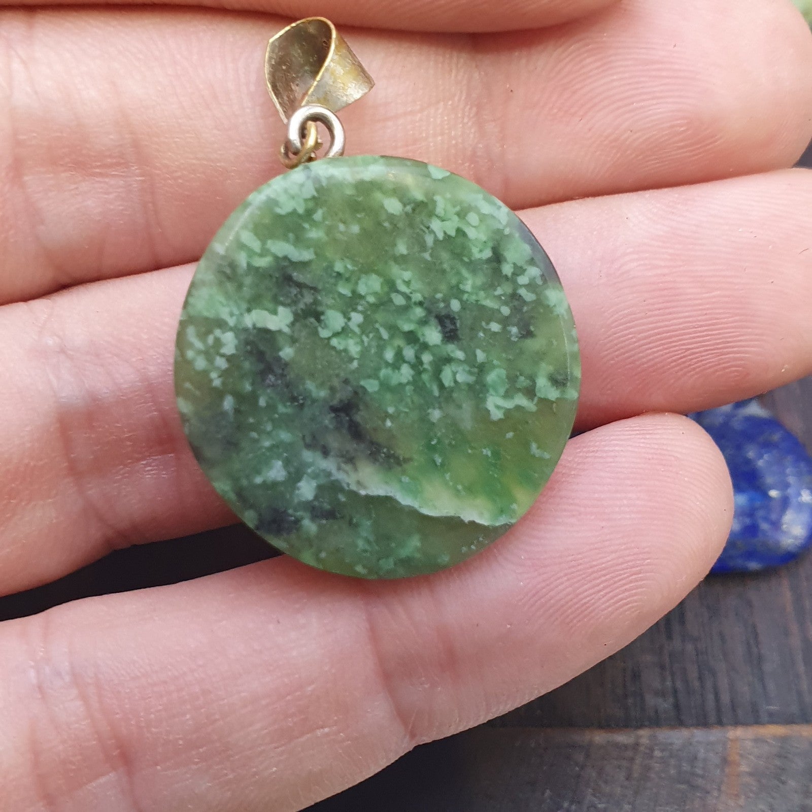 Lot 8 Pendants Lapis lazuli, Jade, jasper, hand carved Pendants necklace