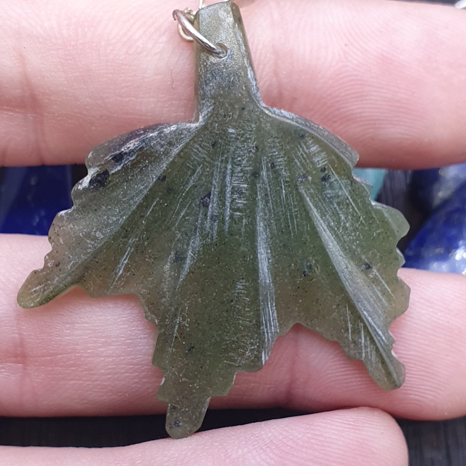 Lot 8 Pendants Lapis lazuli, Jade, jasper, hand carved Pendants necklace