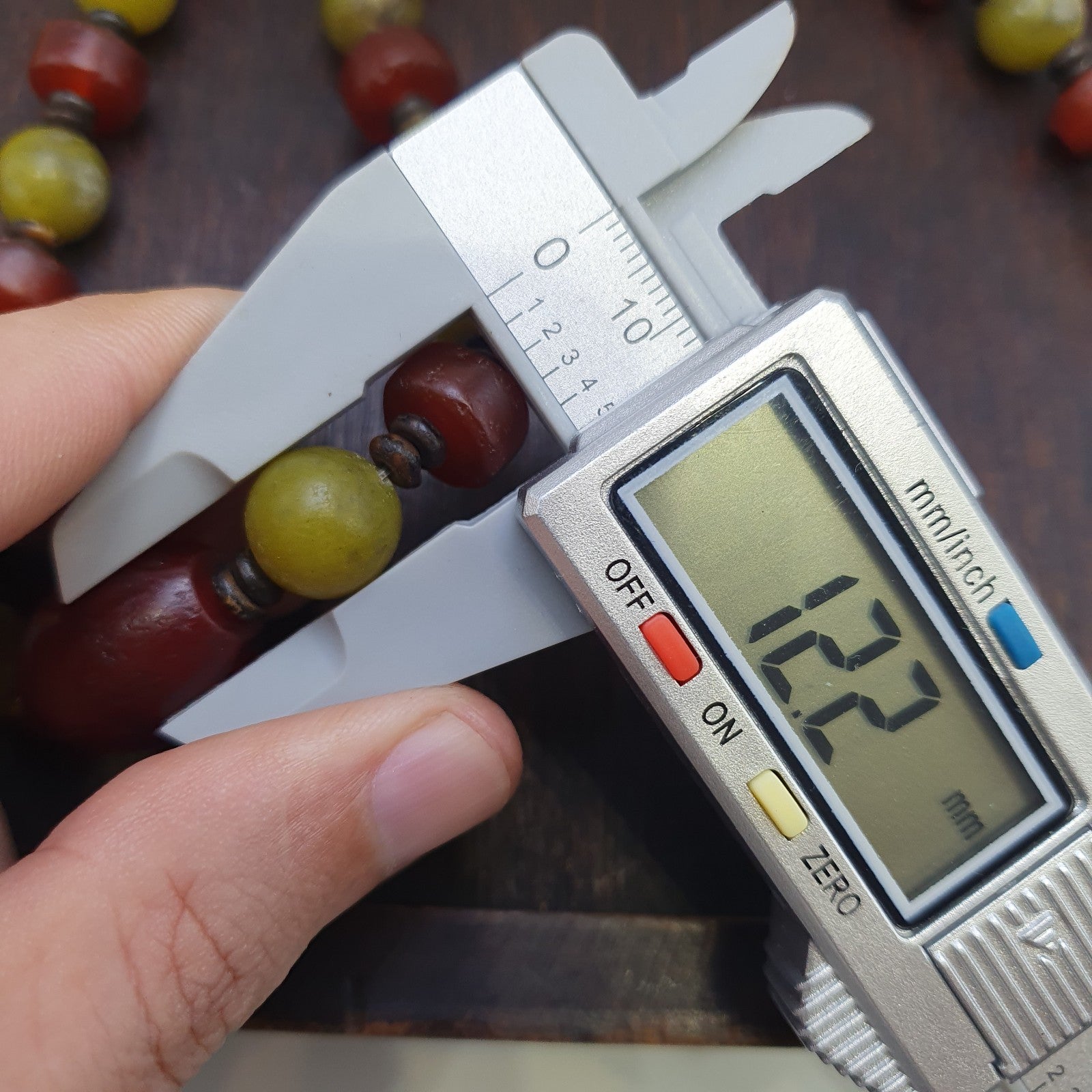 Himalayan Serpentine Jade & Carnelian Bead Necklace, Ethnic, Healing Stones