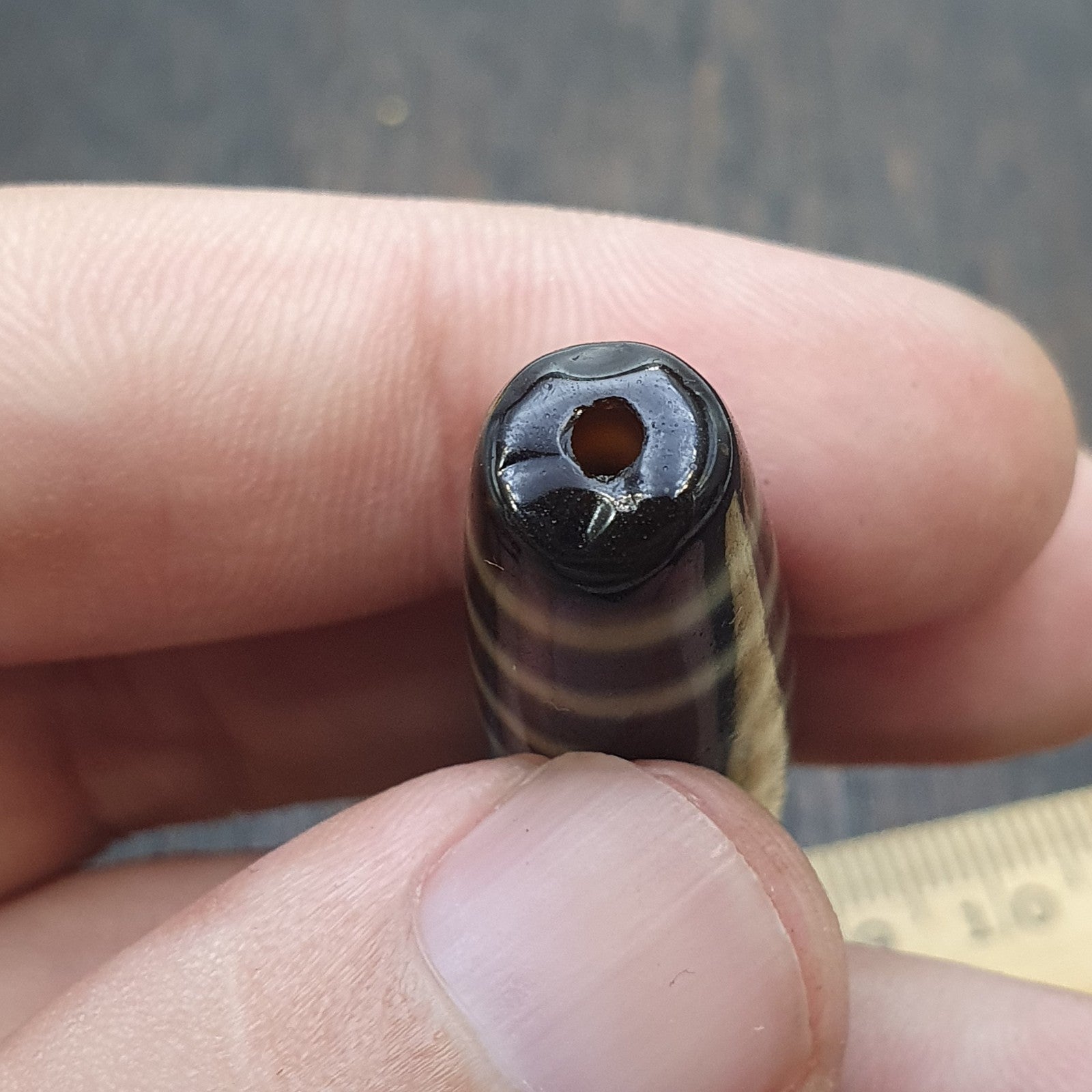 3 Unique Eyes Patterns Tibetan Old Agate Dzi Bead Protective Amulet Pendant