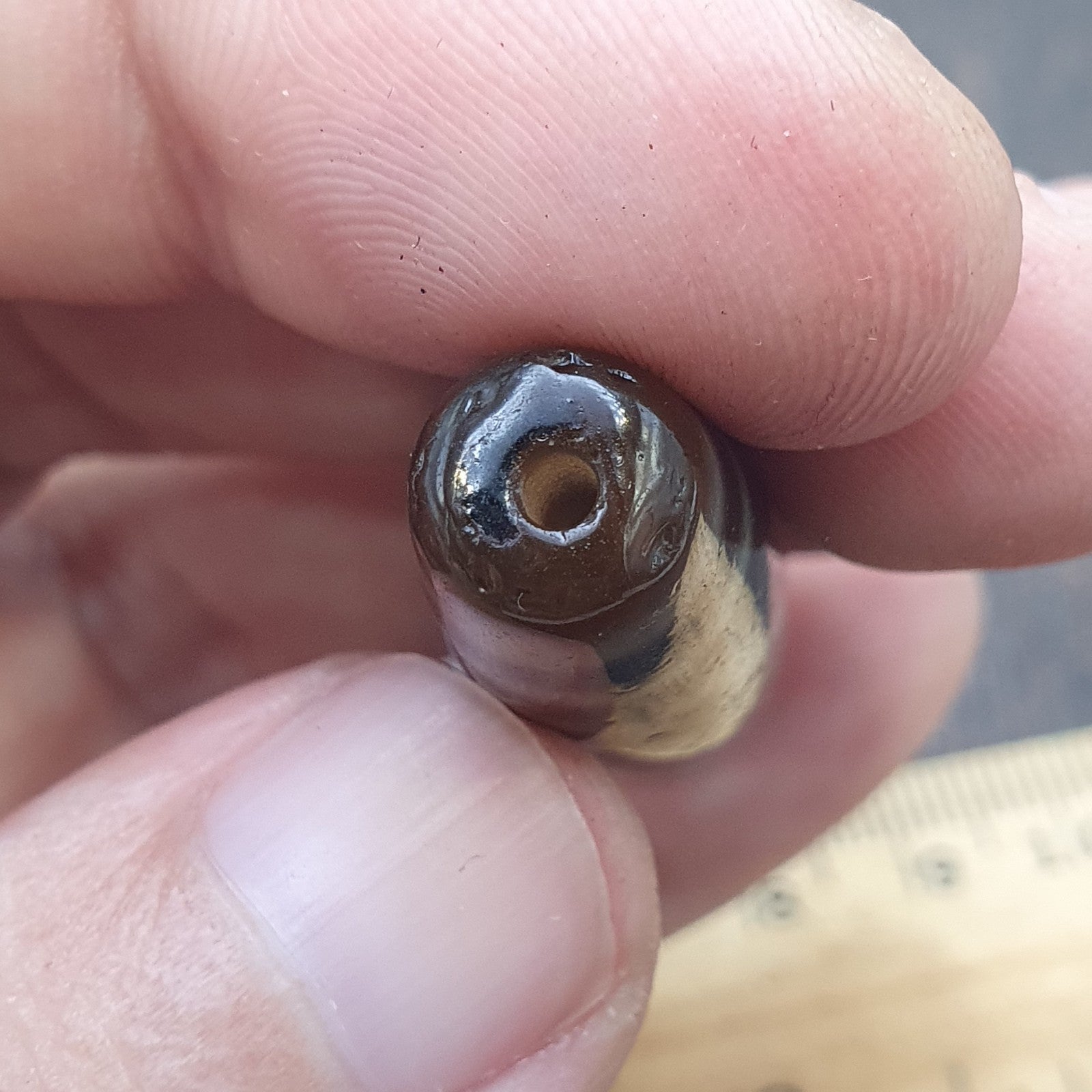 3 Unique Eyes Patterns Tibetan Old Agate Dzi Bead Protective Amulet Pendant