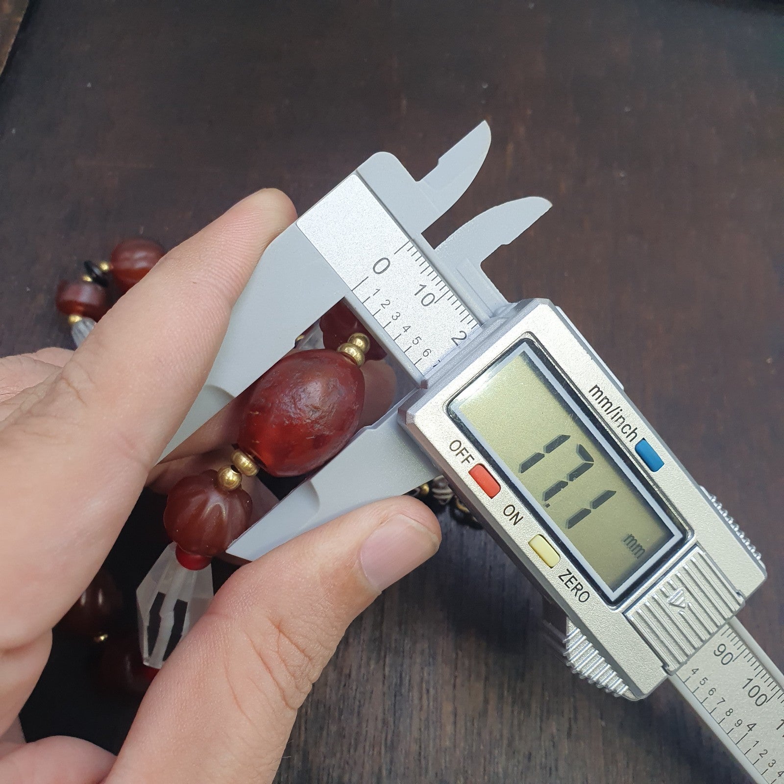 Himalayan Indo Tibetan Agate Carnelian Himalayan Crystal quartz  Amulet Necklace