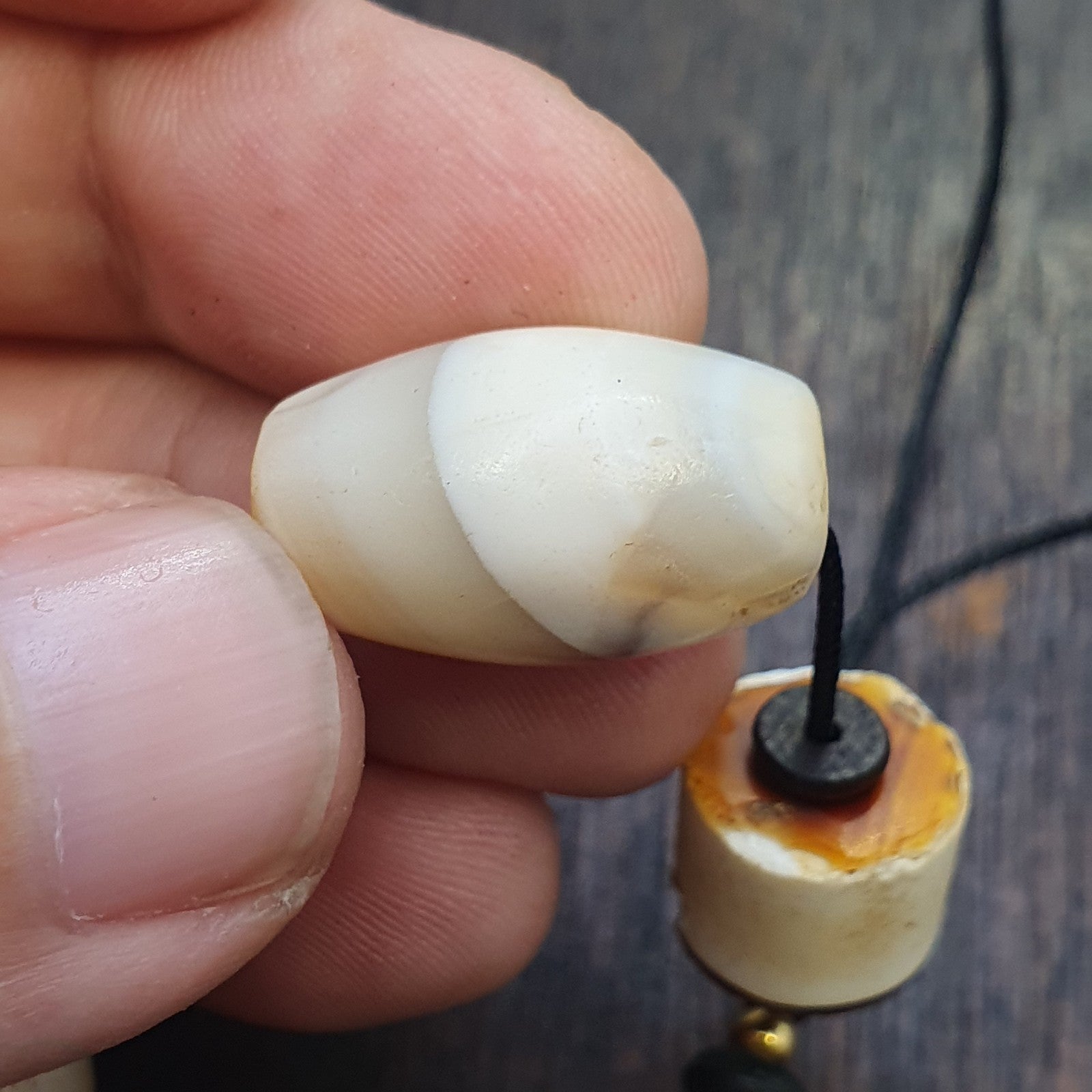 Lot 9 Ancient Middle eastern Yemeni African agate beaded Bracelet 1500+ y old