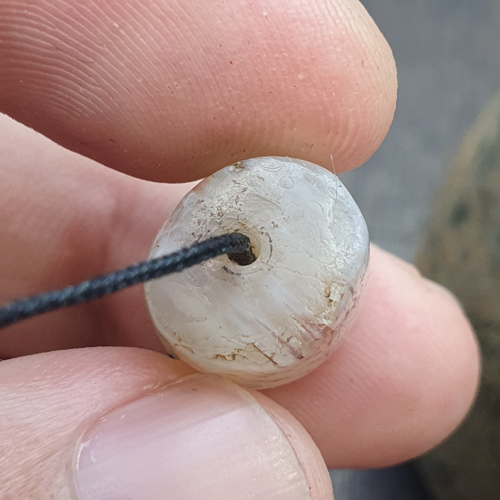 Ancient Blood Spots Rare Eyes pattern Yemeni African agate bead 2000+ years old