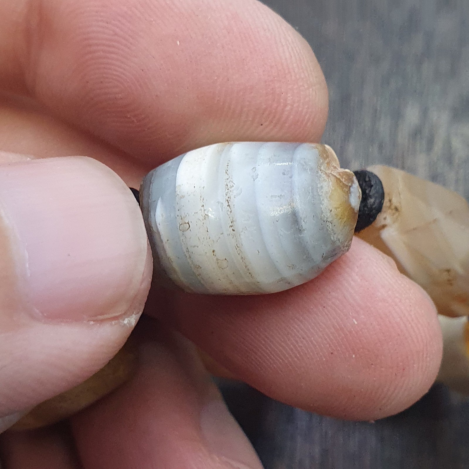 Lot 9 Ancient Middle eastern Yemeni African agate beaded Bracelet 1500+ y old