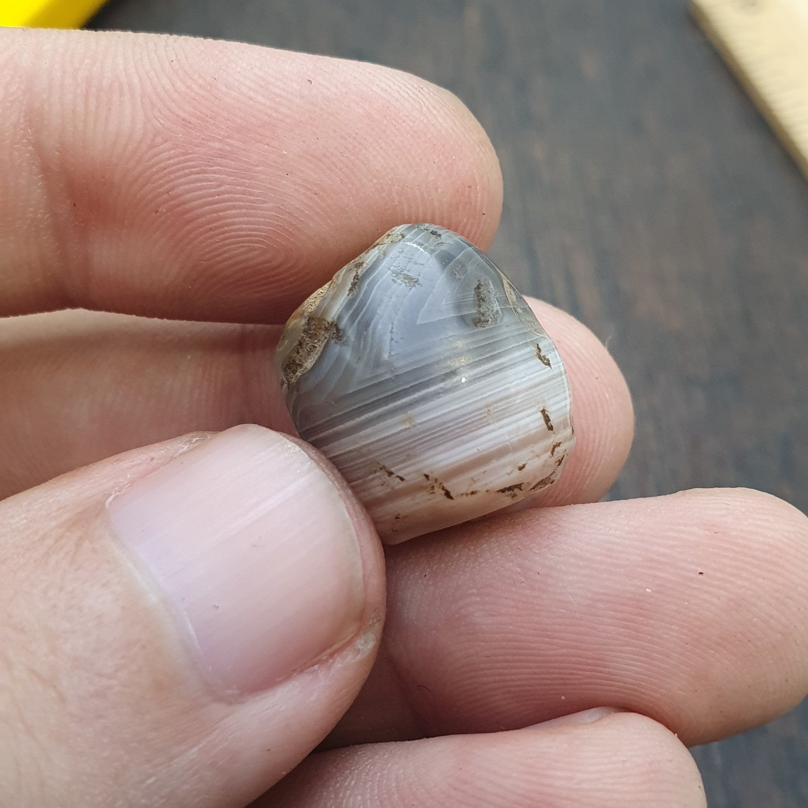 Ancient Middle eastern Yemeni African agate bead 1000+ years old