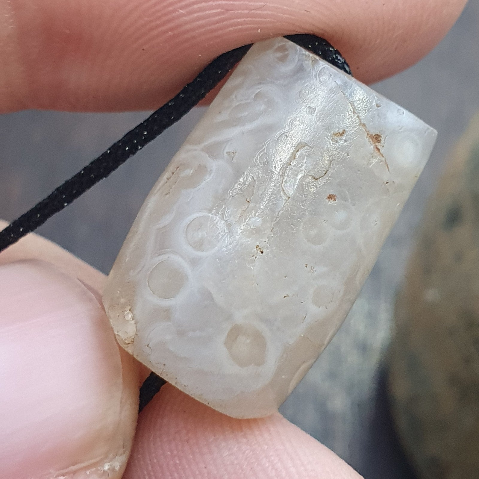 Ancient Blood Spots Rare Eyes pattern Yemeni African agate bead 2000+ years old