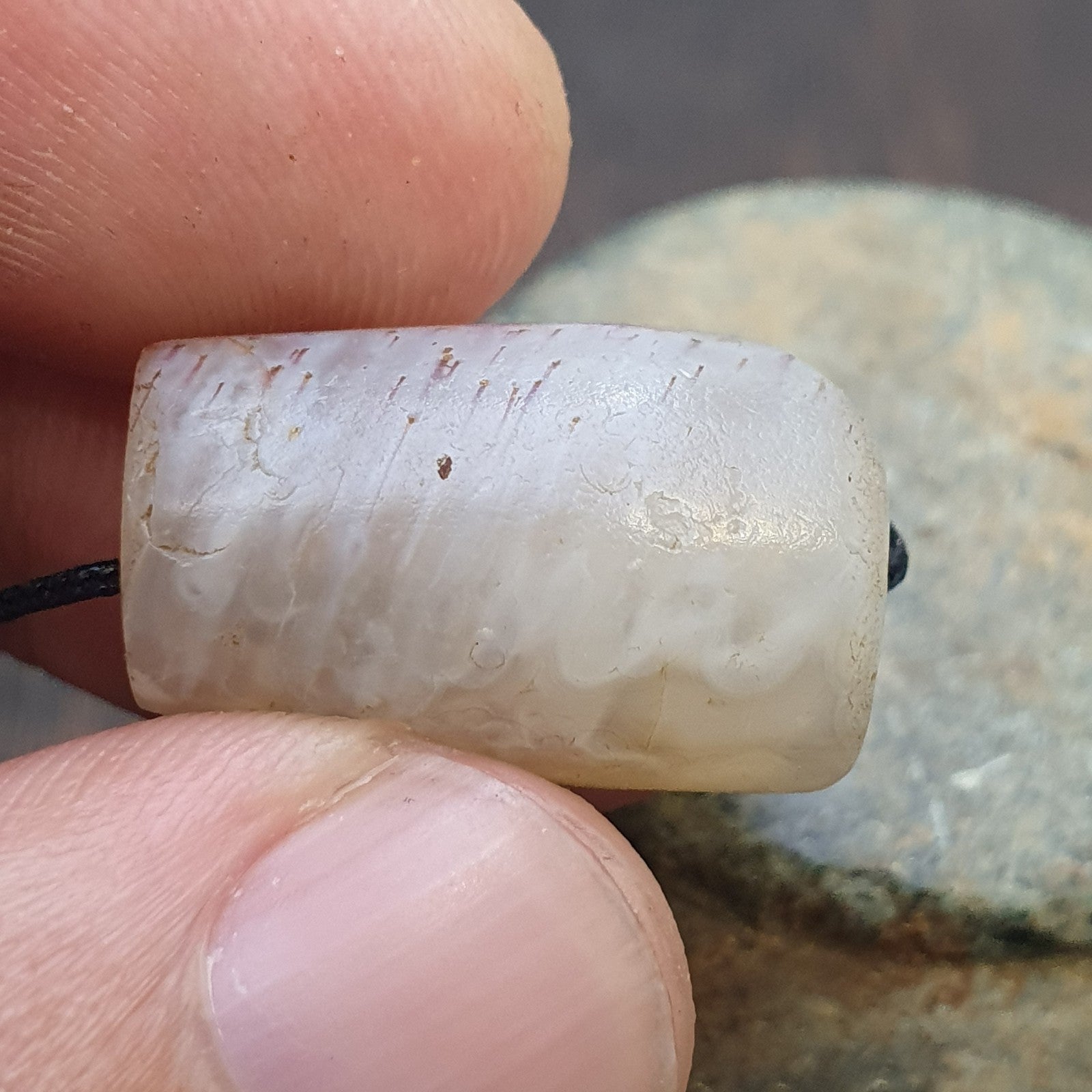 Ancient Blood Spots Rare Eyes pattern Yemeni African agate bead 2000+ years old