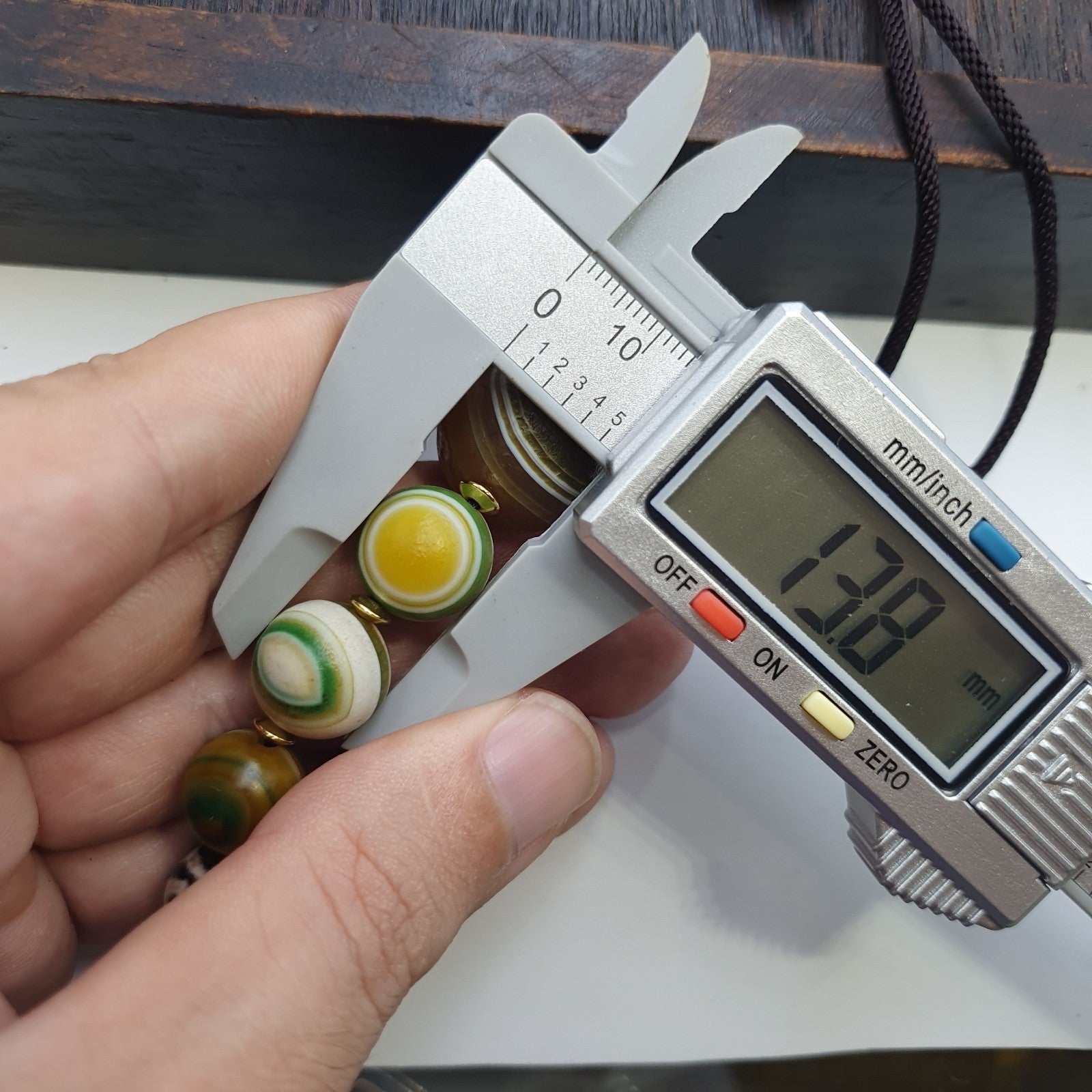 Mongolia Gobi Desert Eyes Agate & Tibetan Dzi Agate Beads Necklace