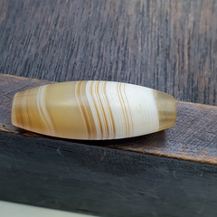 Antique ancient Yemeni Middle eastern Yellow agate stone bead amulet