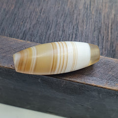 Antique ancient Yemeni Middle eastern Yellow agate stone bead amulet