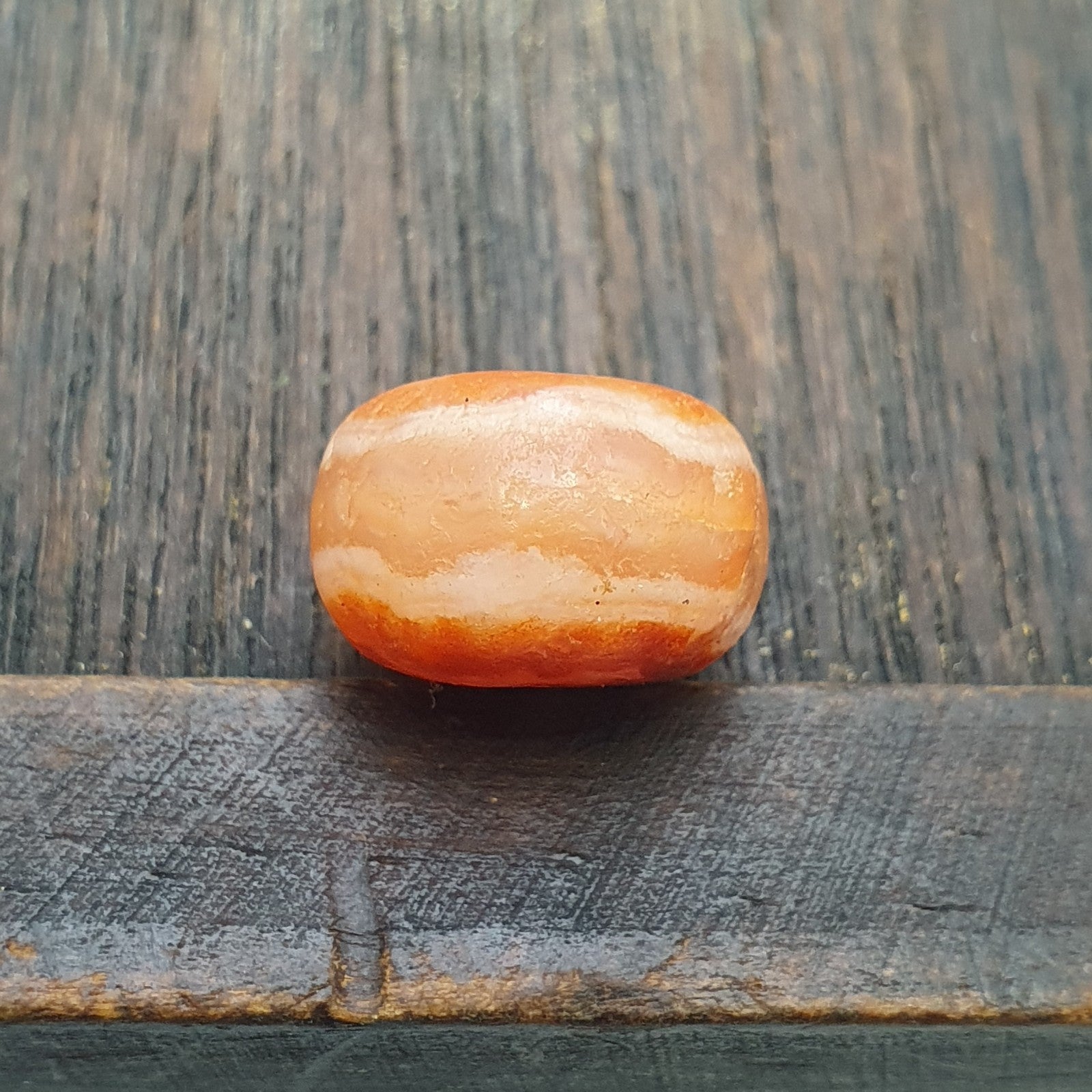 Antique ancient Yemeni Middle eastern Red agate stone bead amulet