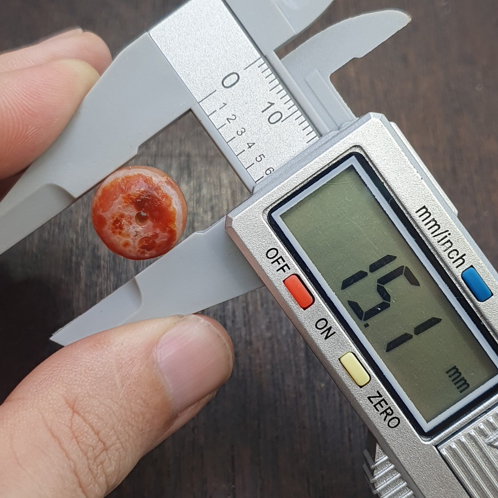 Antique ancient Yemeni Middle eastern Red agate stone bead amulet