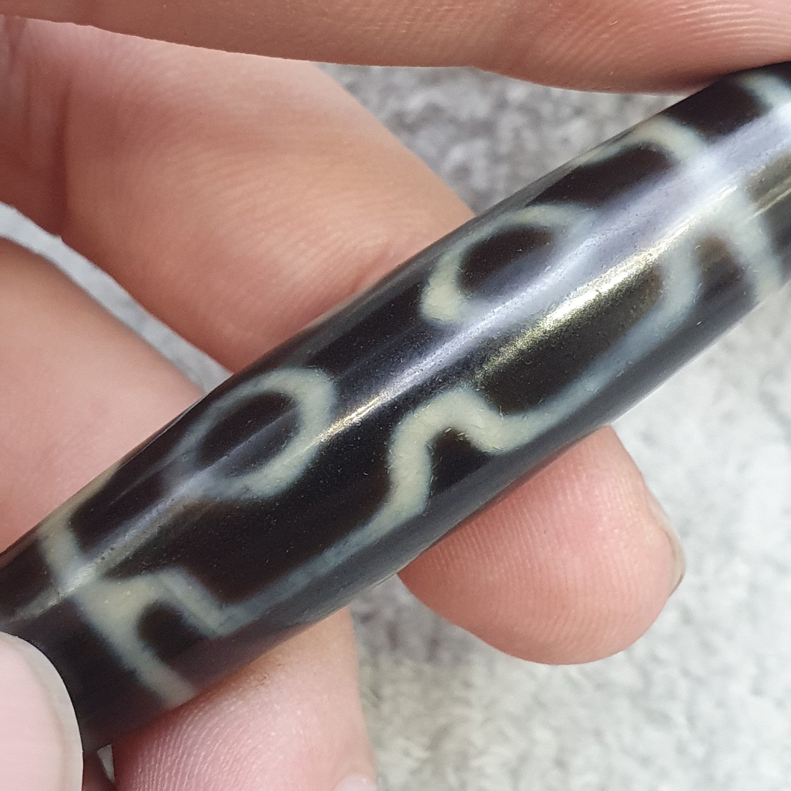 4 eyes vintage old himalayan indo tibetan rare patterns eye dzi amulet beads