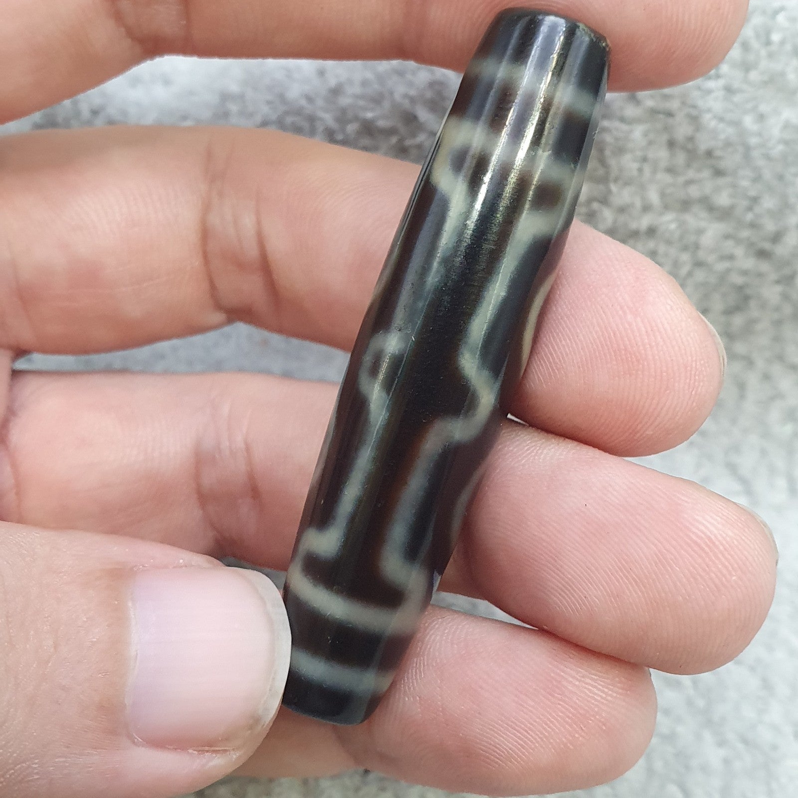 4 eyes vintage old himalayan indo tibetan rare patterns eye dzi amulet beads