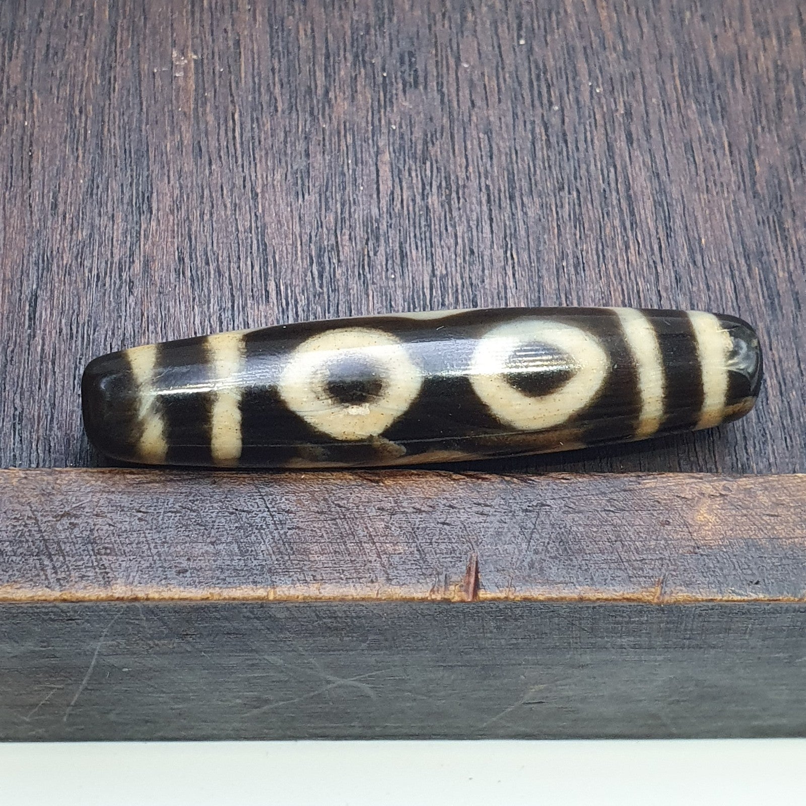 3 eyes vintage old himalayan indo tibetan rare patterns eye dzi amulet beads