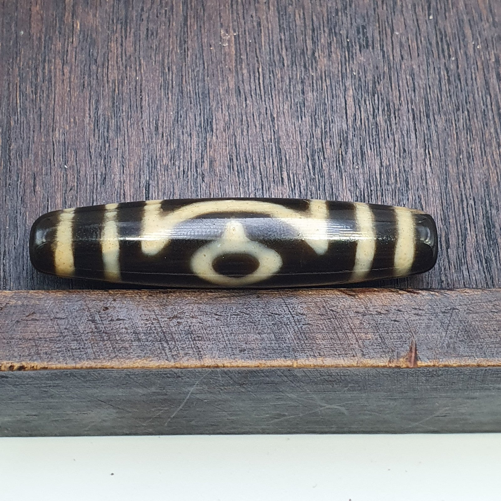 3 eyes vintage old himalayan indo tibetan rare patterns eye dzi amulet beads