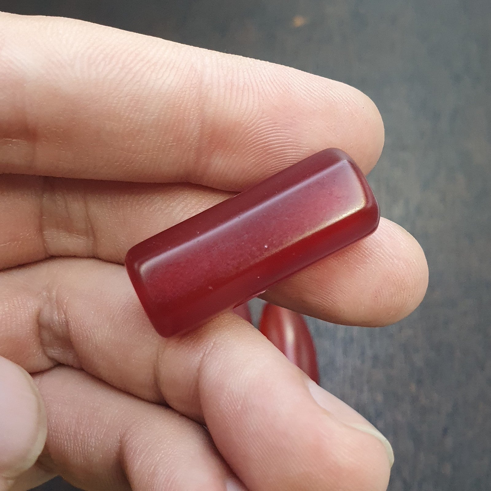 Lot 5 antique red agate himalayan tibetan agate carnelian beads