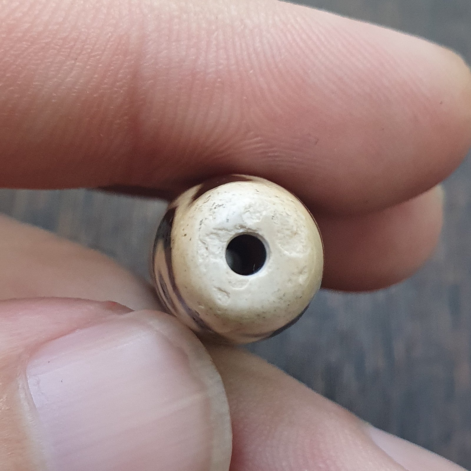 8 Eyes Pattern Black Tibetan Agate Dzi  Bead Amulet Necklace