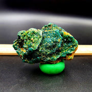 Dioptase, Emerald Green Crystal Specimen | Natural Druzy, Collector Mineral Display, 37.8 g, Congo