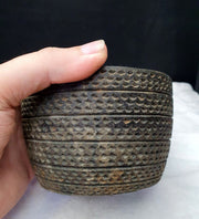 Ancient bactrian greek bc. chlorite stone cup goblet bactria carved 8.5"x12"