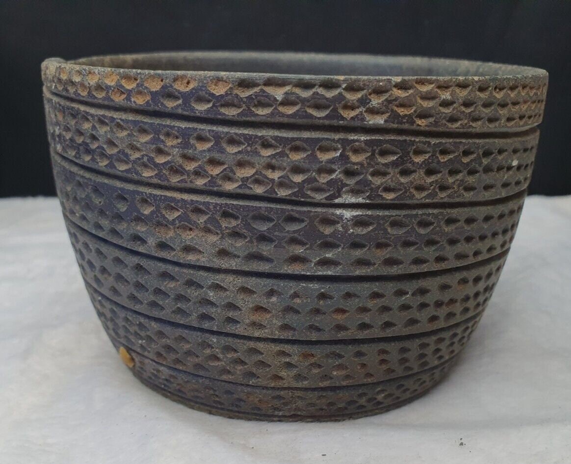 Ancient Bactrian Greek Bc. Chlorite Stone Cup Goblet Bactria Carved 8.5"x12"