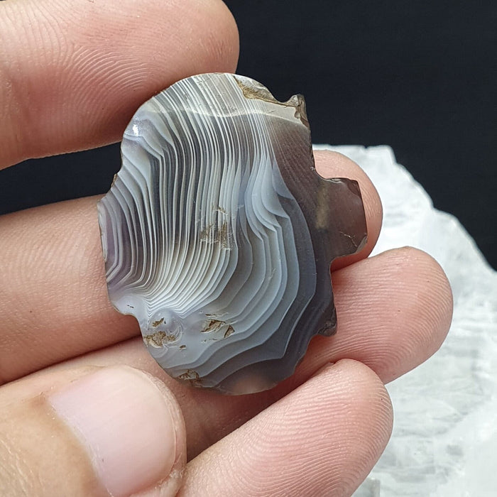 Wonderfully Old Antique Himalayan Indo Tibetan Rare Banded Agate Amulet Bead