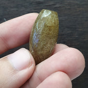 Golden Rutilated Quartz Bead: No Hole